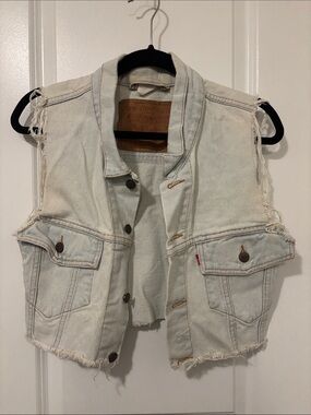 Levi's Distressed Denim Vest